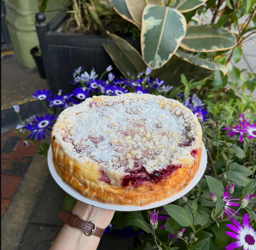 Crumble cheesecake